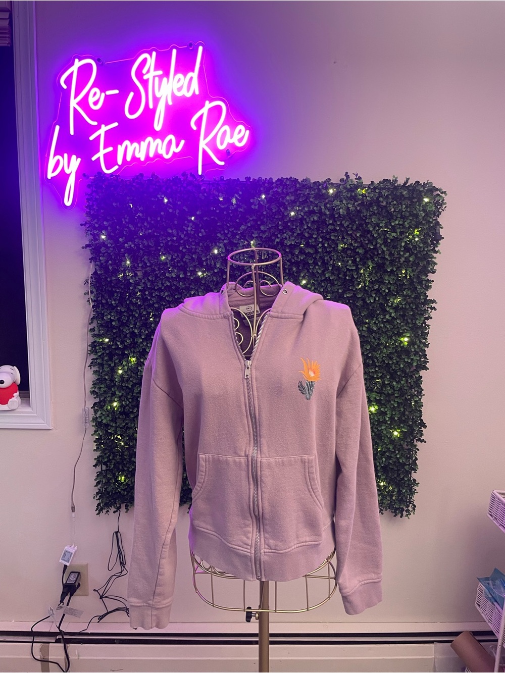🥳Dravus Lavender Zip-Up Hoodie